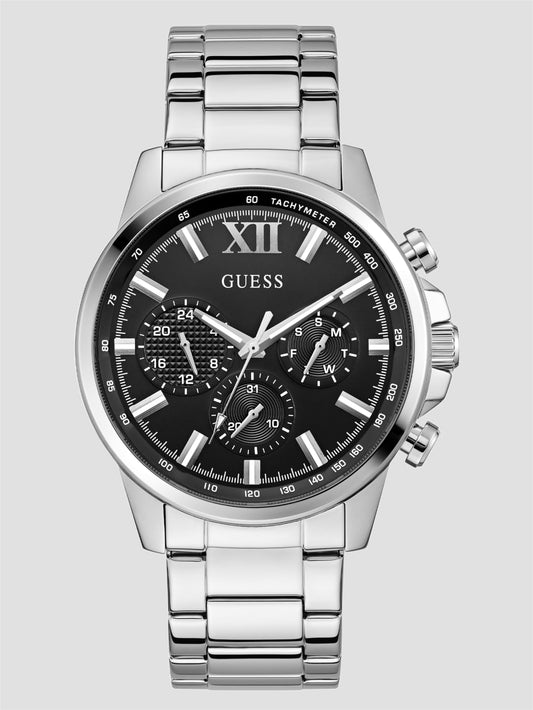 Silver-Tone Multifunction Watch - Guess