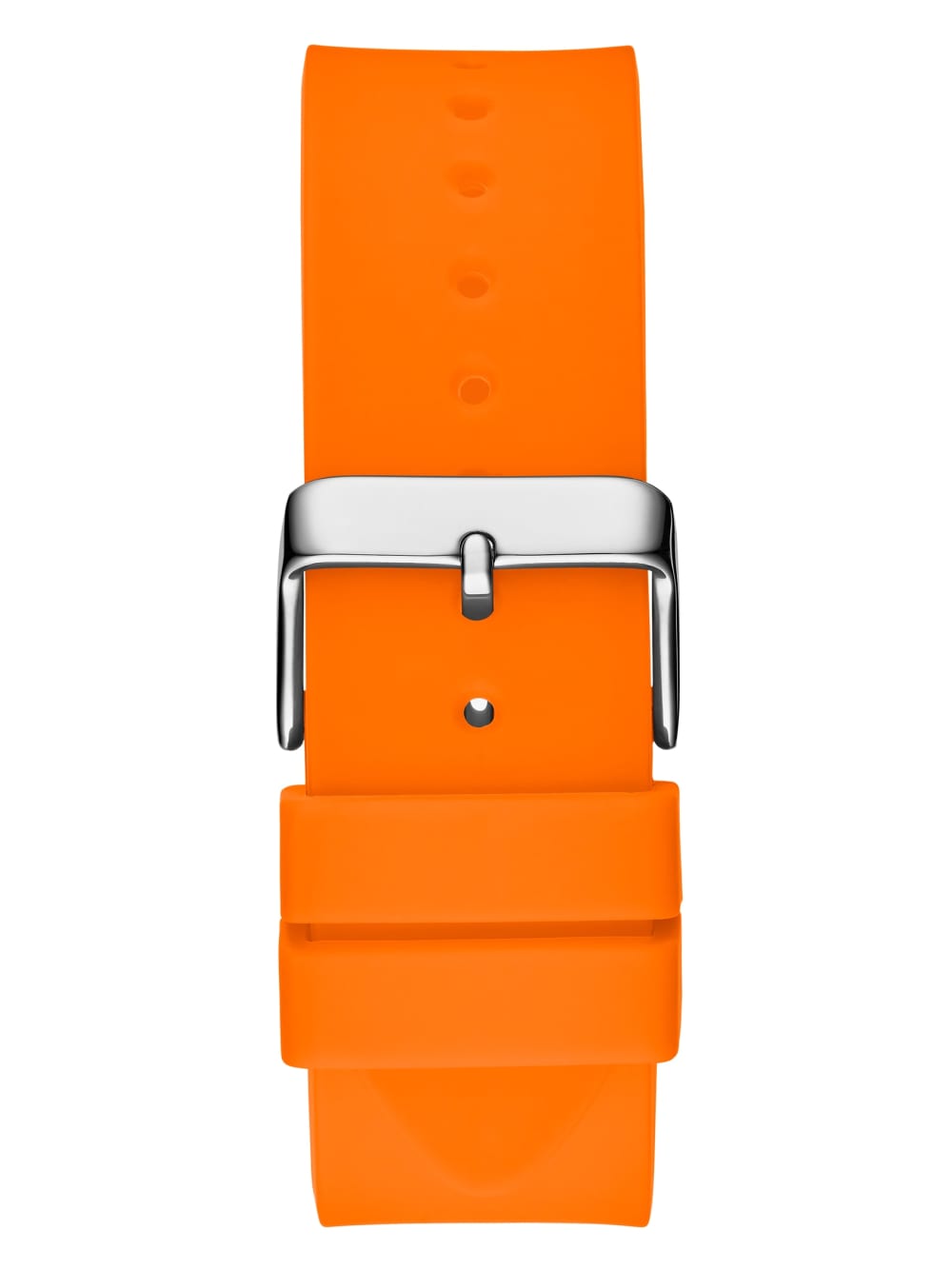 Orange Plastic and Silicone Multifunction Watch - Guess