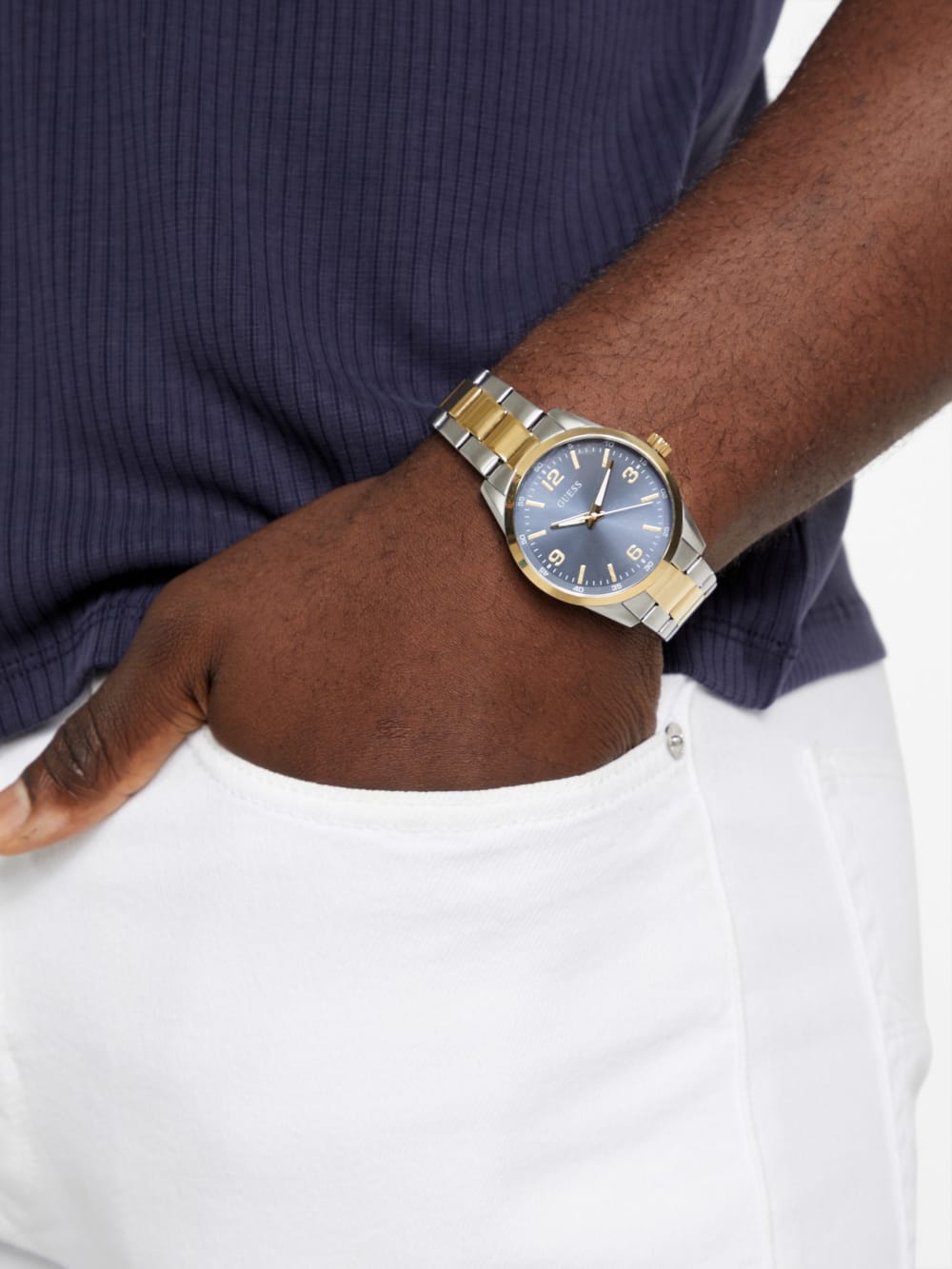 Two-Tone Analog Watch - Guess