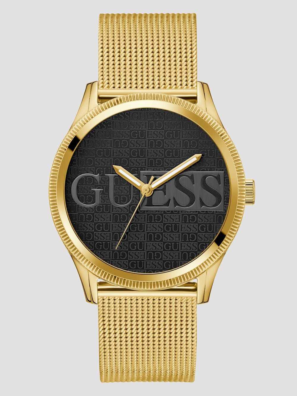Gold-Tone Mesh Analog Watch - Guess
