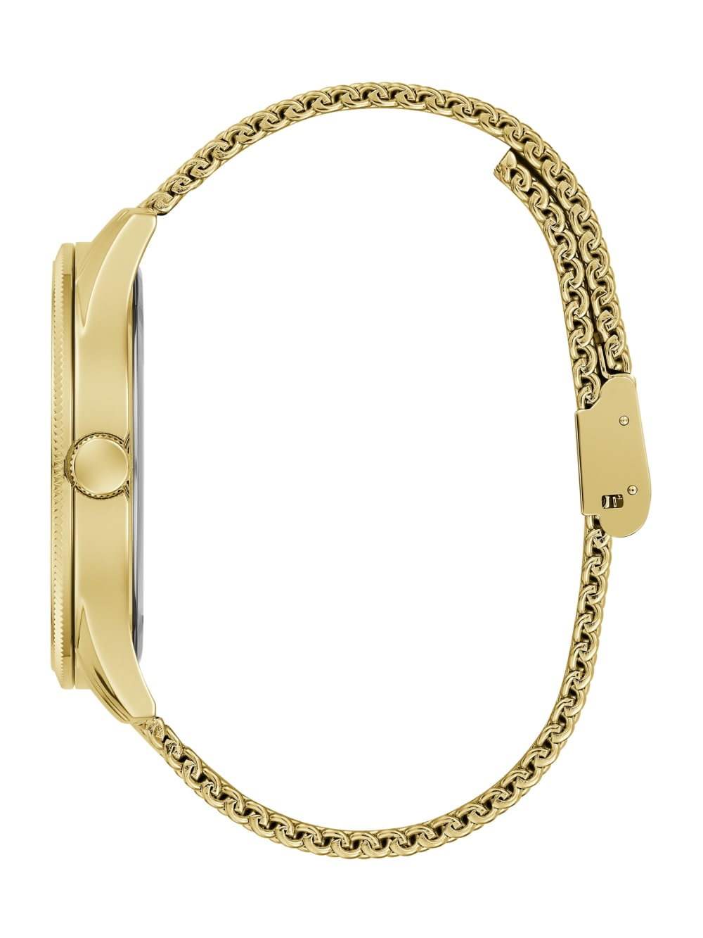 Gold-Tone Mesh Analog Watch - Guess