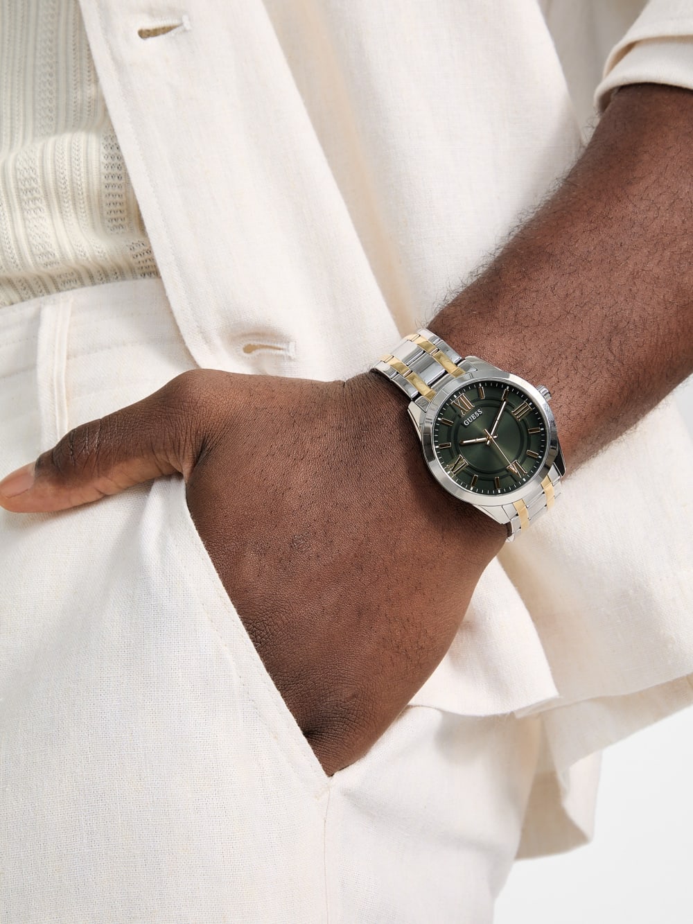 Two-Tone Analog Watch - Guess
