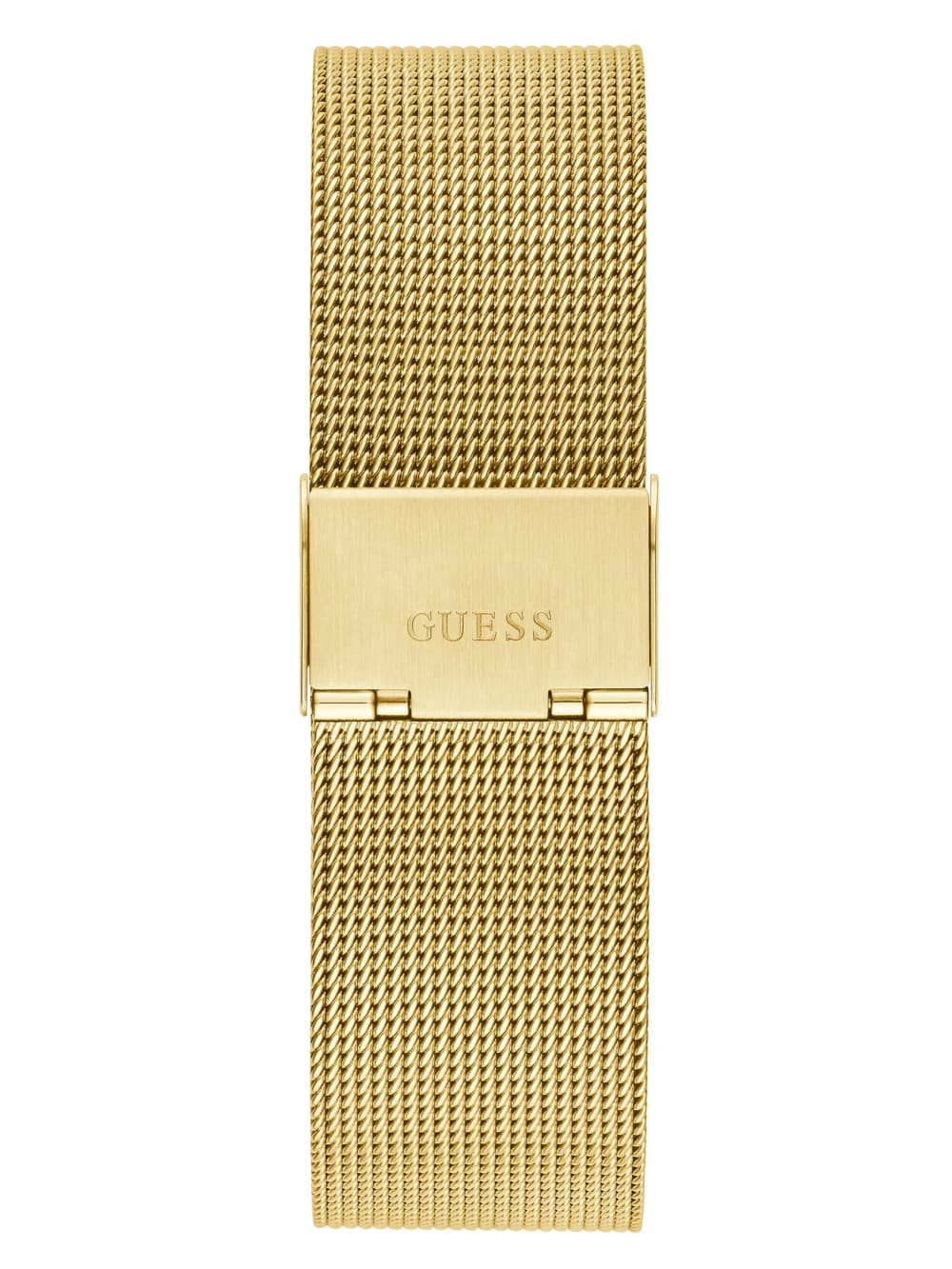 Gold-Tone Mesh Diamond Analog Watch - Guess