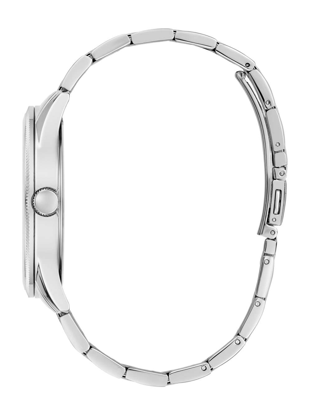 Silver-Tone and Blue Analog Watch - Guess