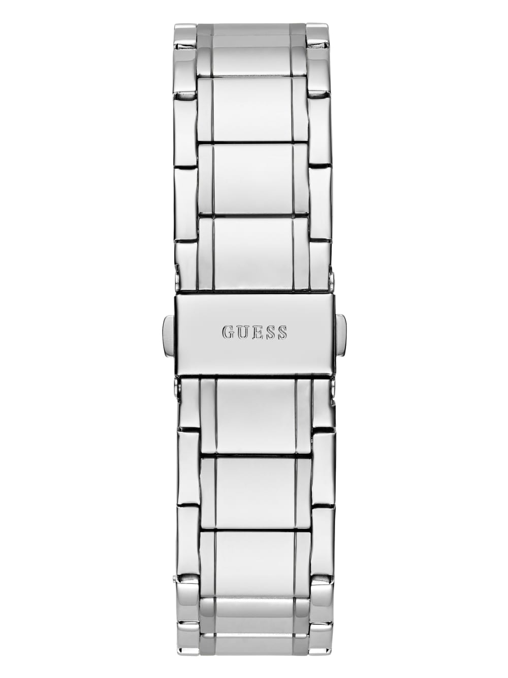 Silver-Tone and Blue Analog Watch - Guess