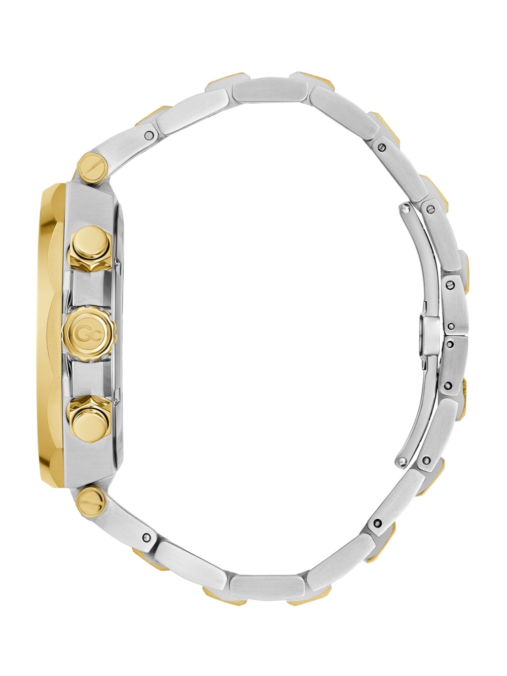 Gc Two-Tone and Green Chronograph Watch - Guess