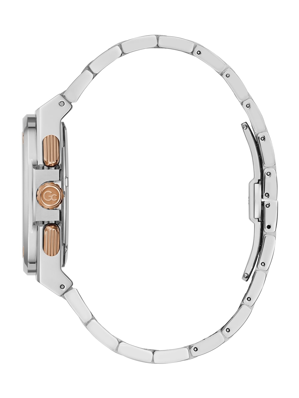 Silver-Tone and Black Chronograph Watch - Guess