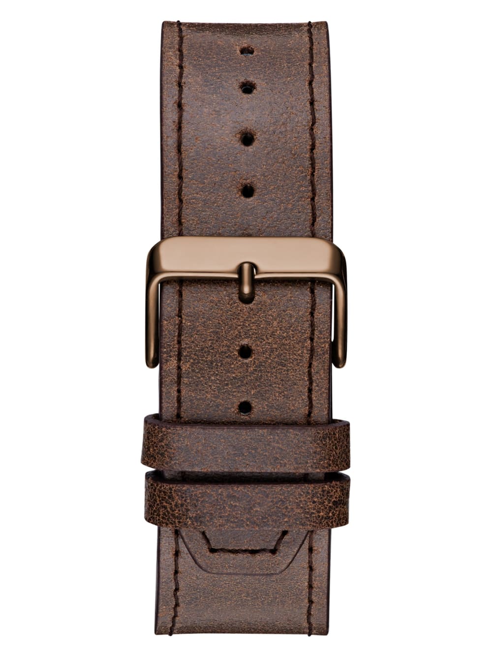 Brown and Blue Leather Multifunction Watch - Guess