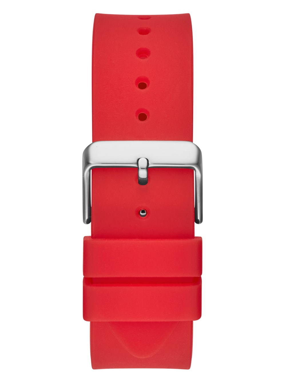 Red Plastic and Silicone Multifunction Watch - Guess