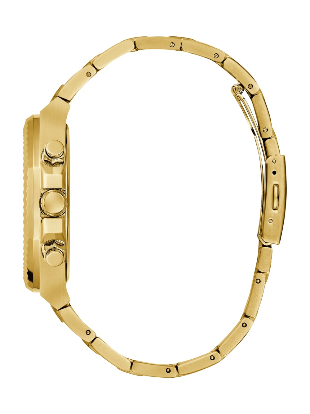 Gold-Tone and Black Multifunction Watch - Guess
