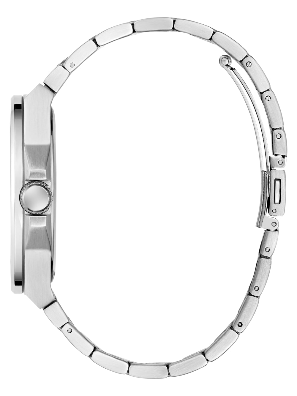 Silver-Tone and Green Analog Watch - Guess