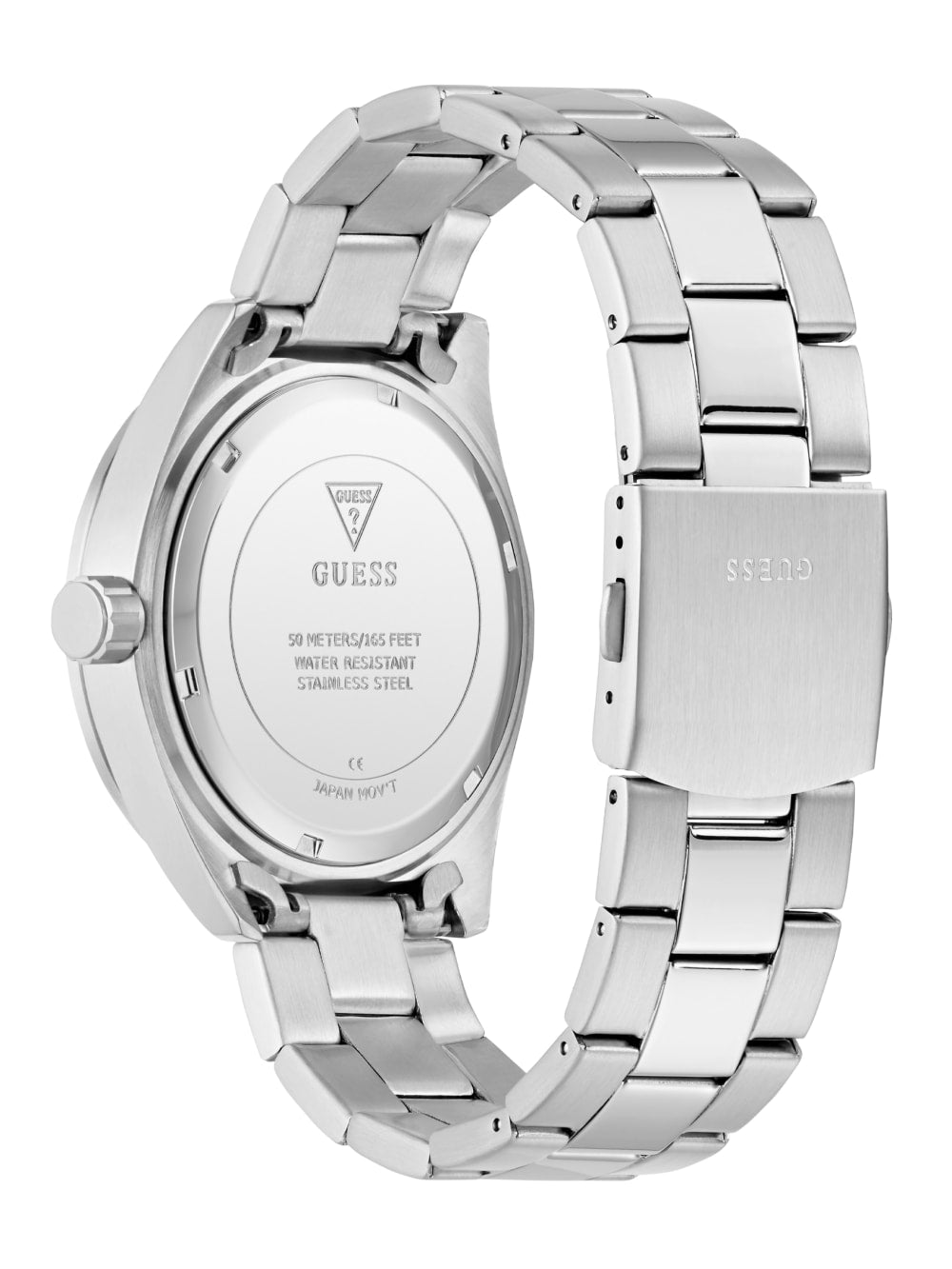 Silver-Tone and Black Multifunction Watch - Guess