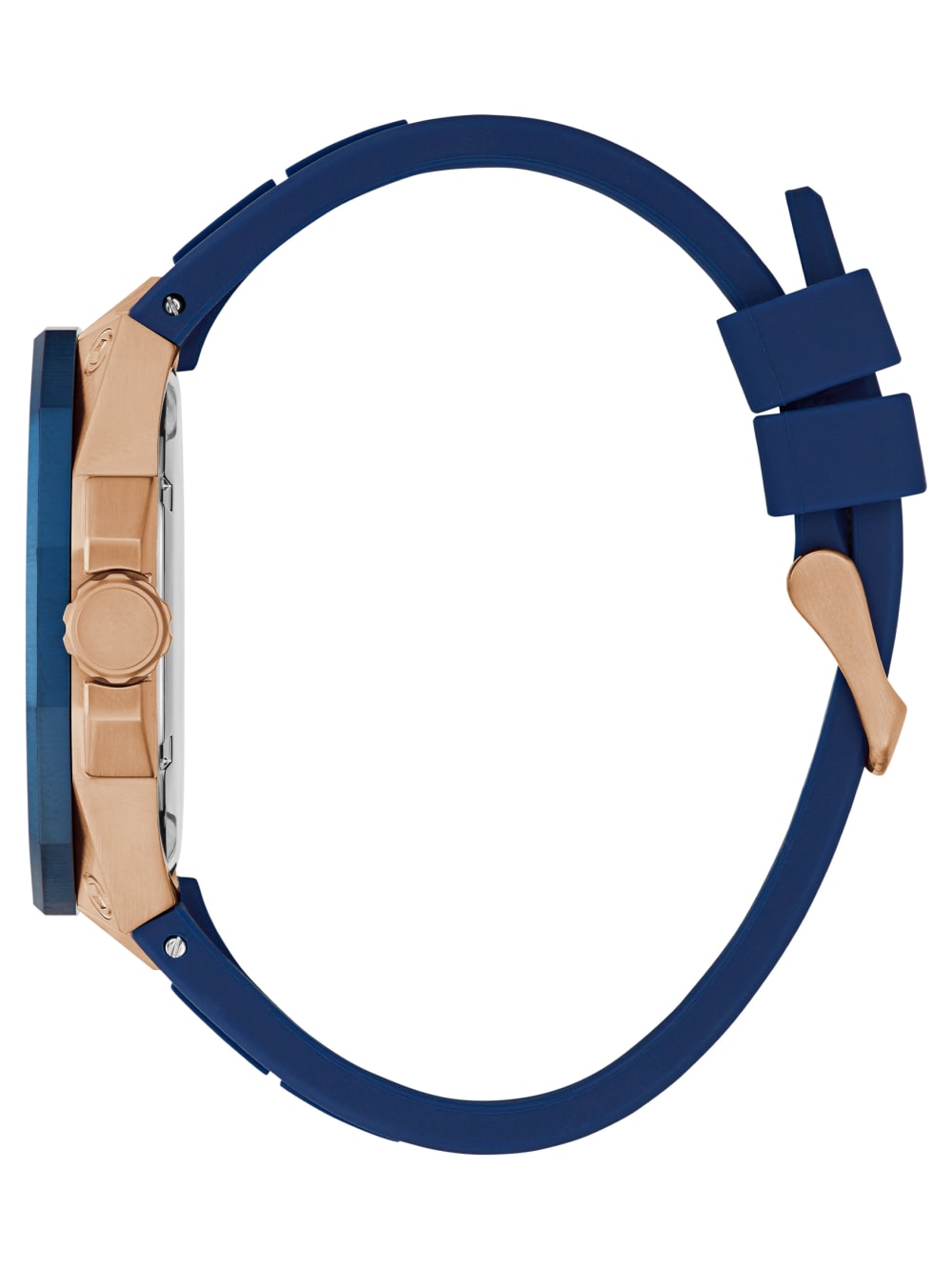 Rose Gold-Tone Silicon Chronograph Watch - Guess