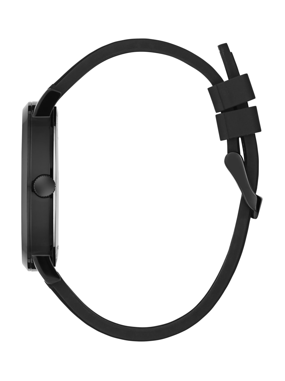 Black Multifunction Silicone Watch - Guess