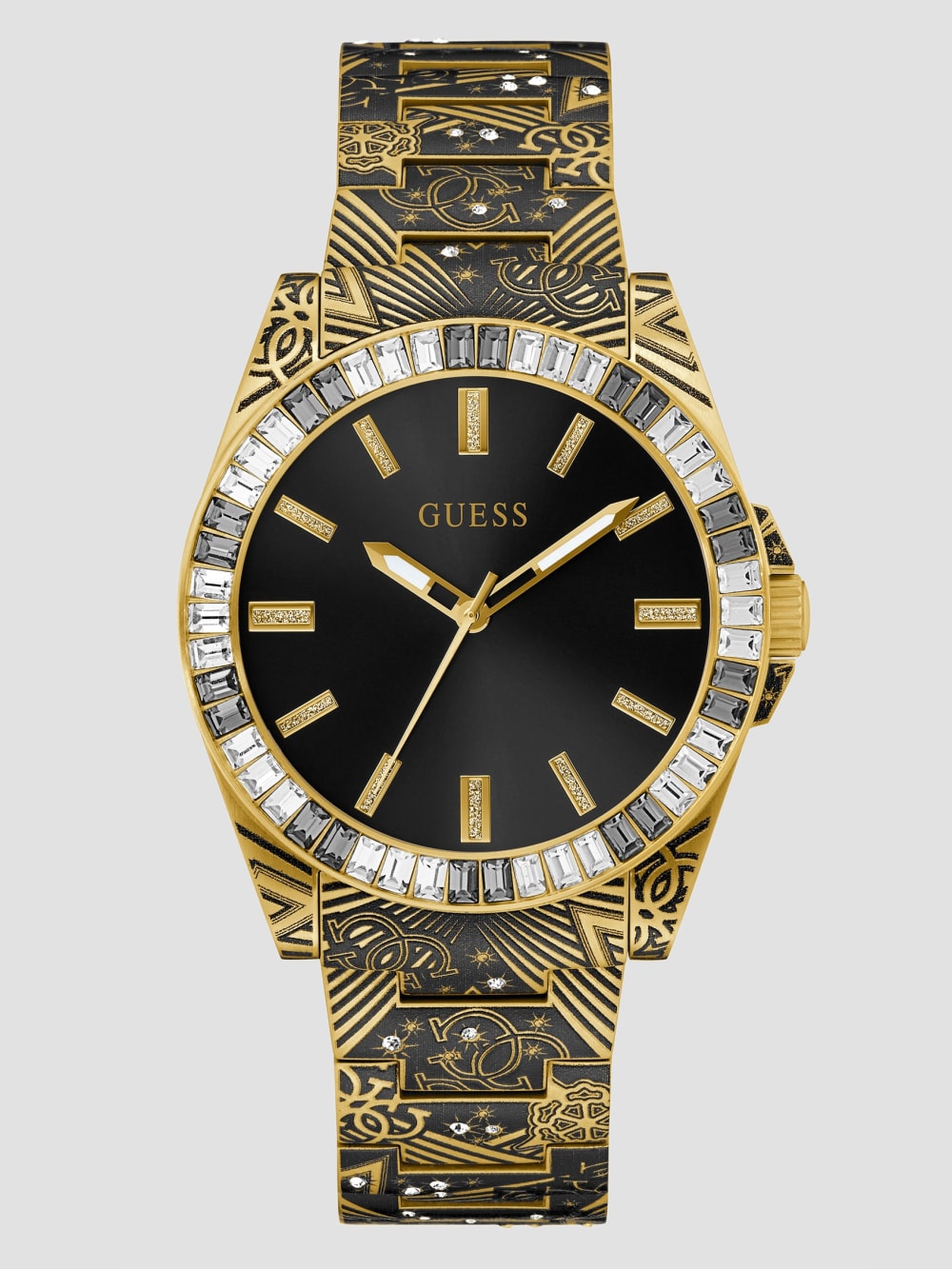 Printed Gold-Tone Analog Watch - Guess