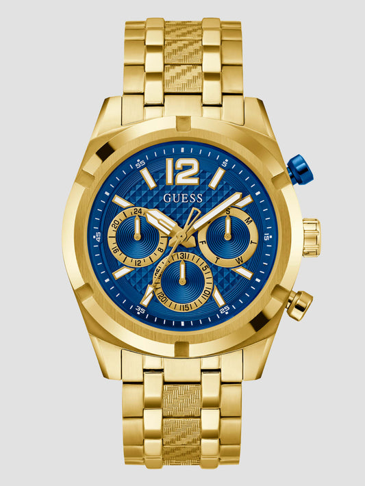 Gold-Tone Chronograph Watch - Guess