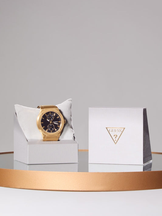 Gold-Tone Multifunction Watch - Guess