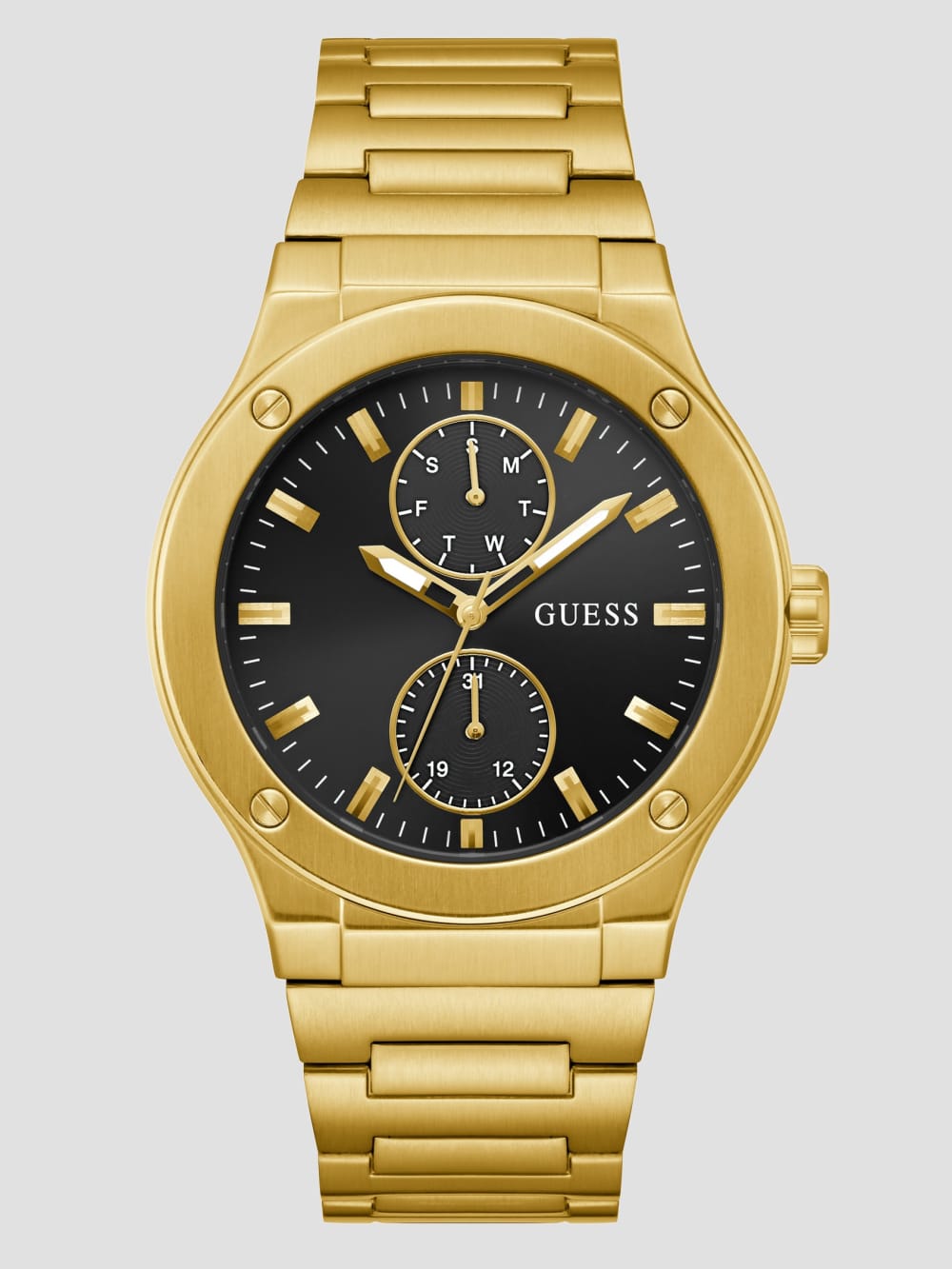 Gold-Tone Multifunction Watch - Guess