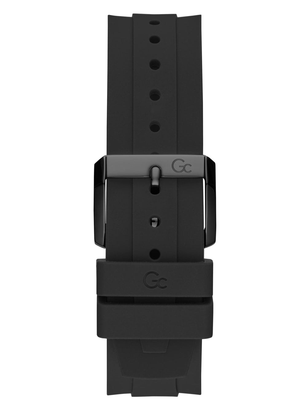 Black Silicone Sport Chronograph Watch - Guess