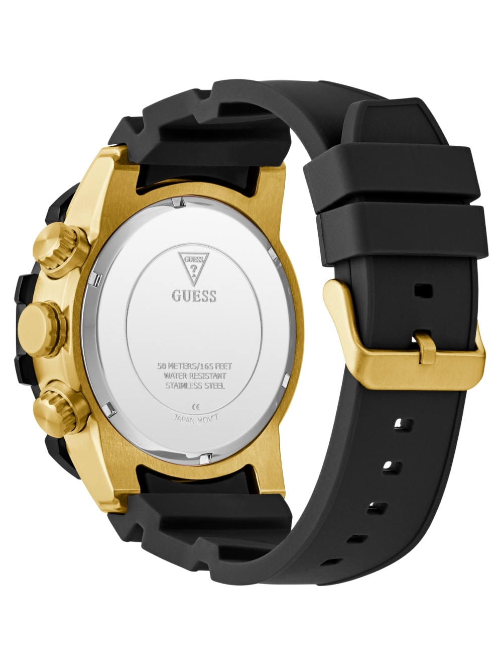 Black Chronograph Silicon Watch - Guess