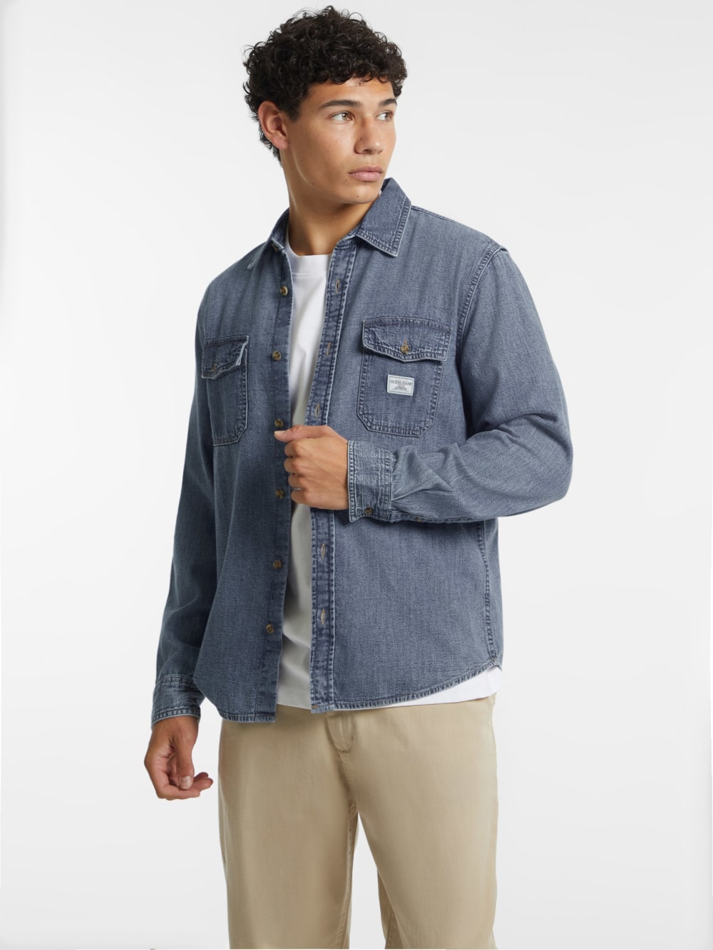 Classic Long-Sleeve Denim Shirt - Guess