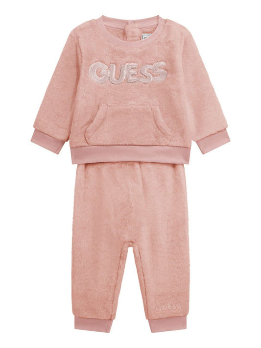 Faux-Fur Sweatshirt and Pant Set (0-24M) - Guess