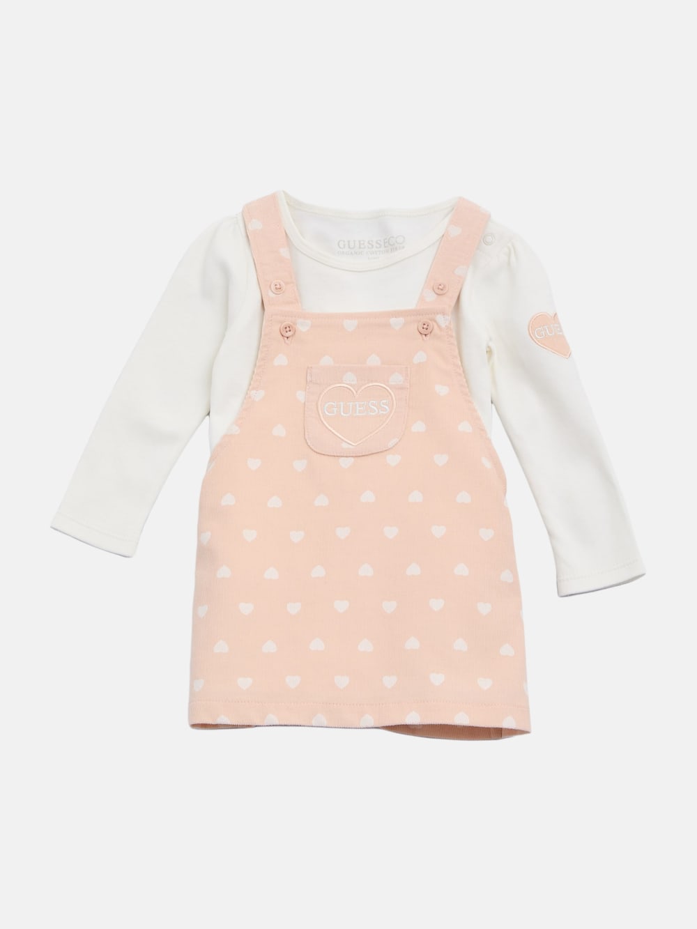 Eco Hearts Bodysuit and Corduroy Skirtall Set (0-24M) - Guess