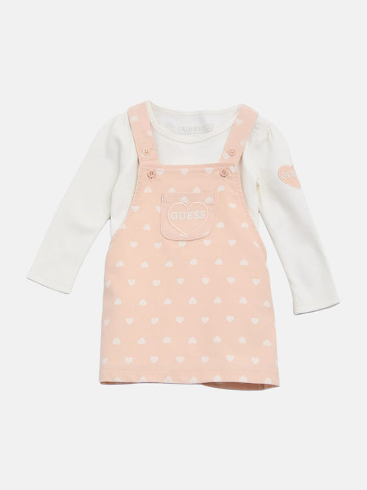 Eco Hearts Bodysuit and Corduroy Skirtall Set (0-24M) - Guess