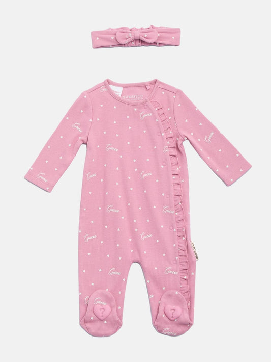 Eco Coverall and Headband Set (0-12M) - Guess
