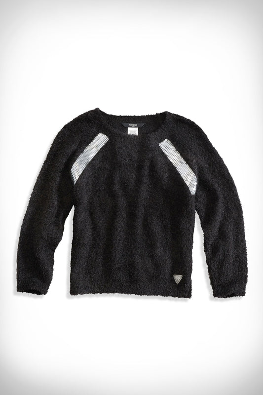 Little Girl Faux-Fur Sequin Sweater (2-6x) - Guess