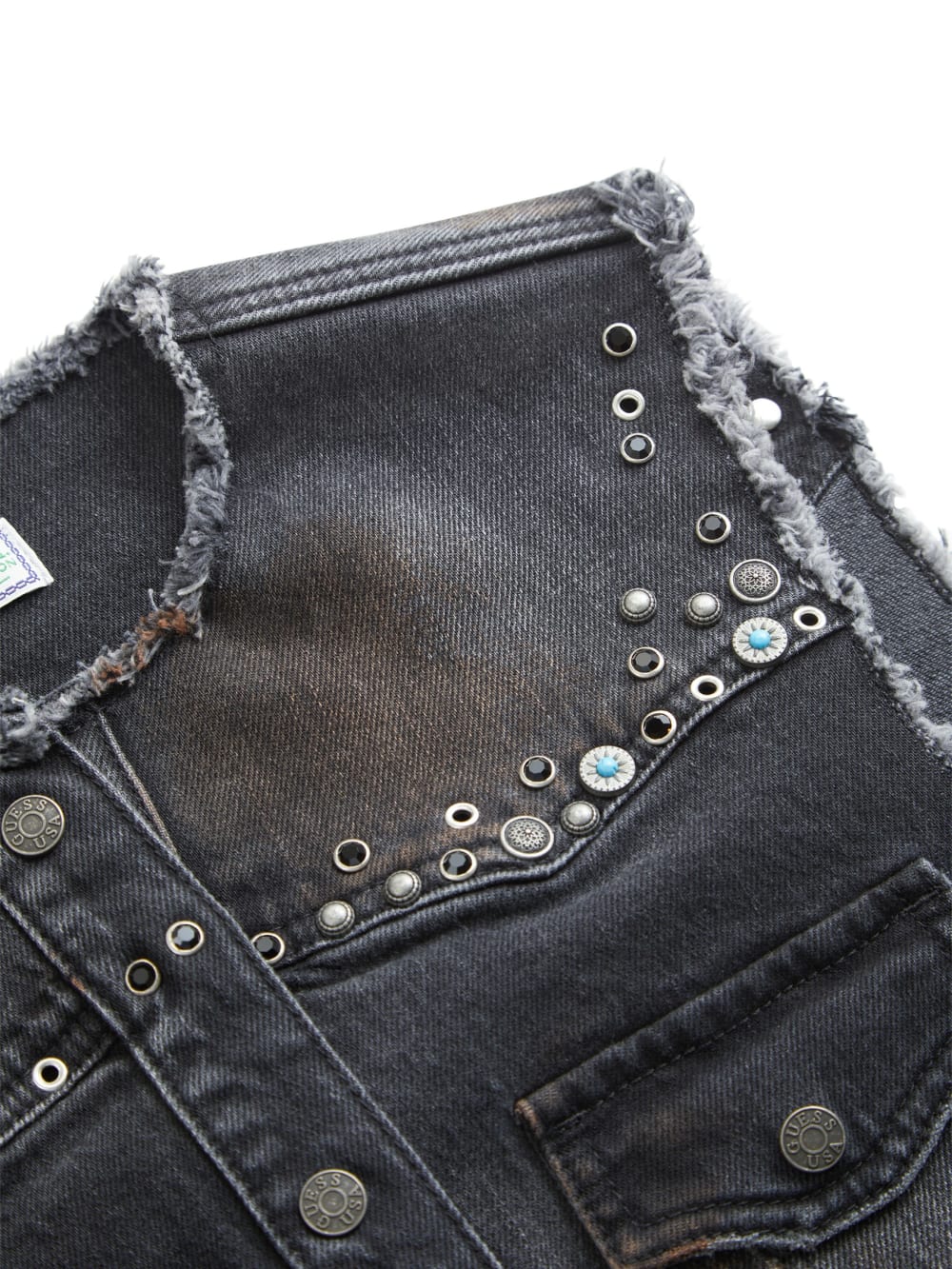 western denim vest - Guess