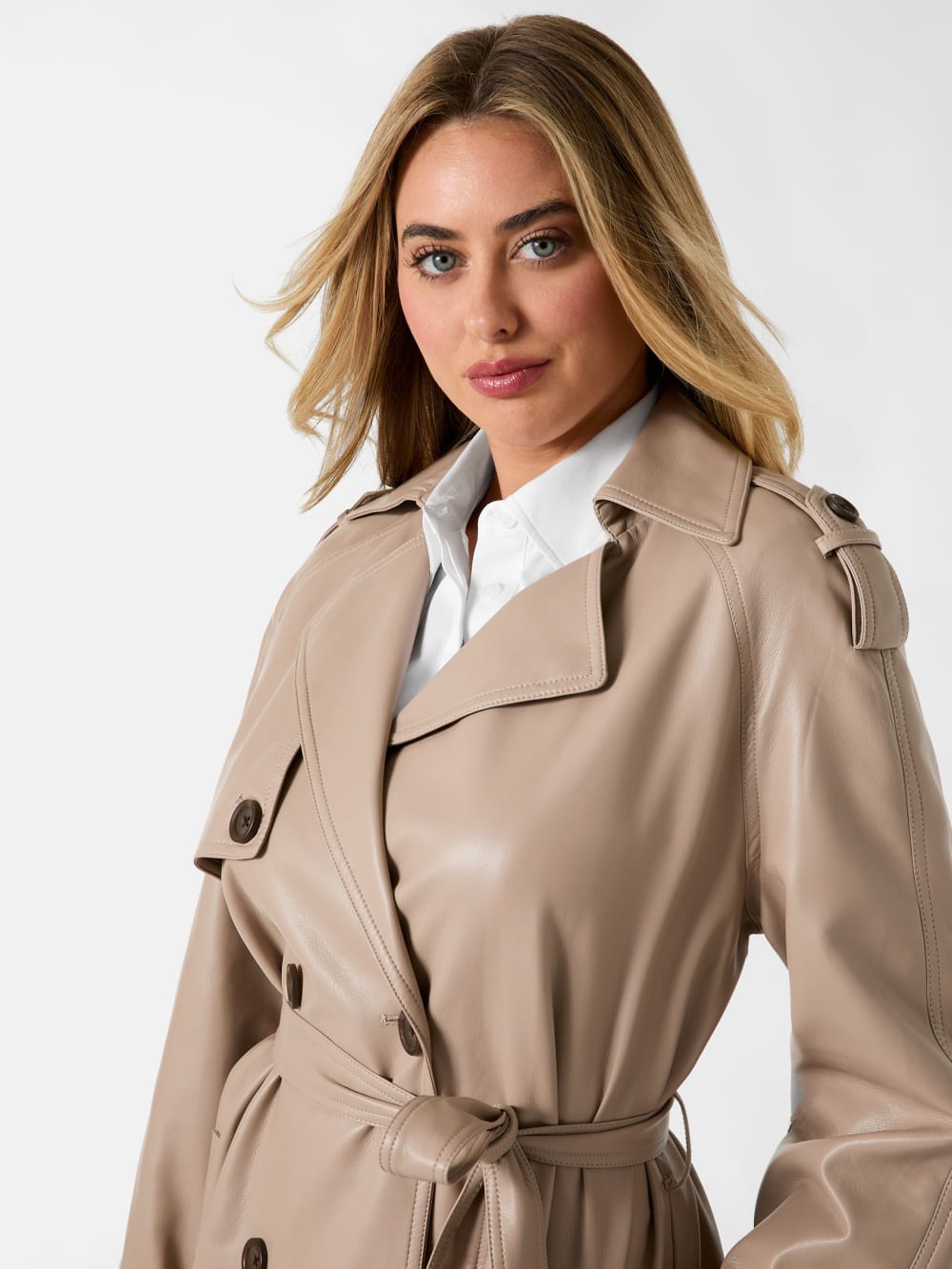 Faux leather trench coat - Guess
