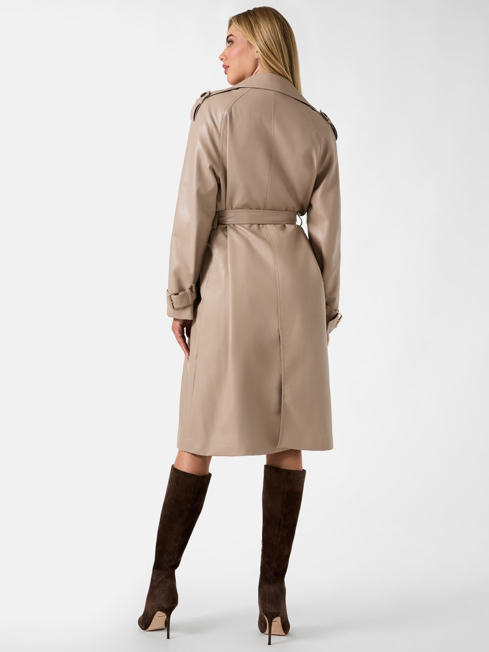 Faux leather trench coat - Guess