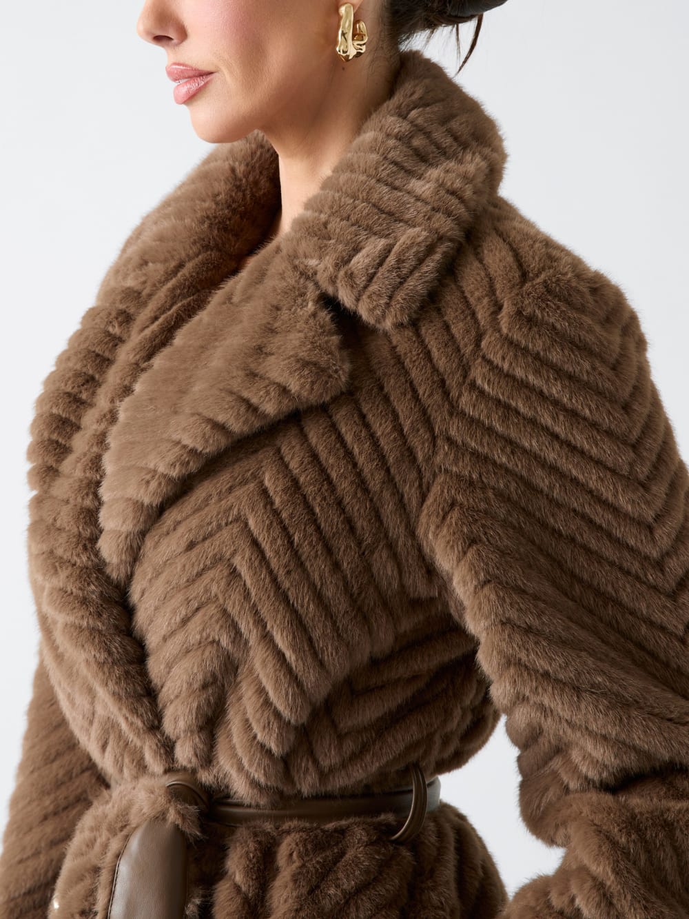 Claire Faux-Fur Coat - Guess