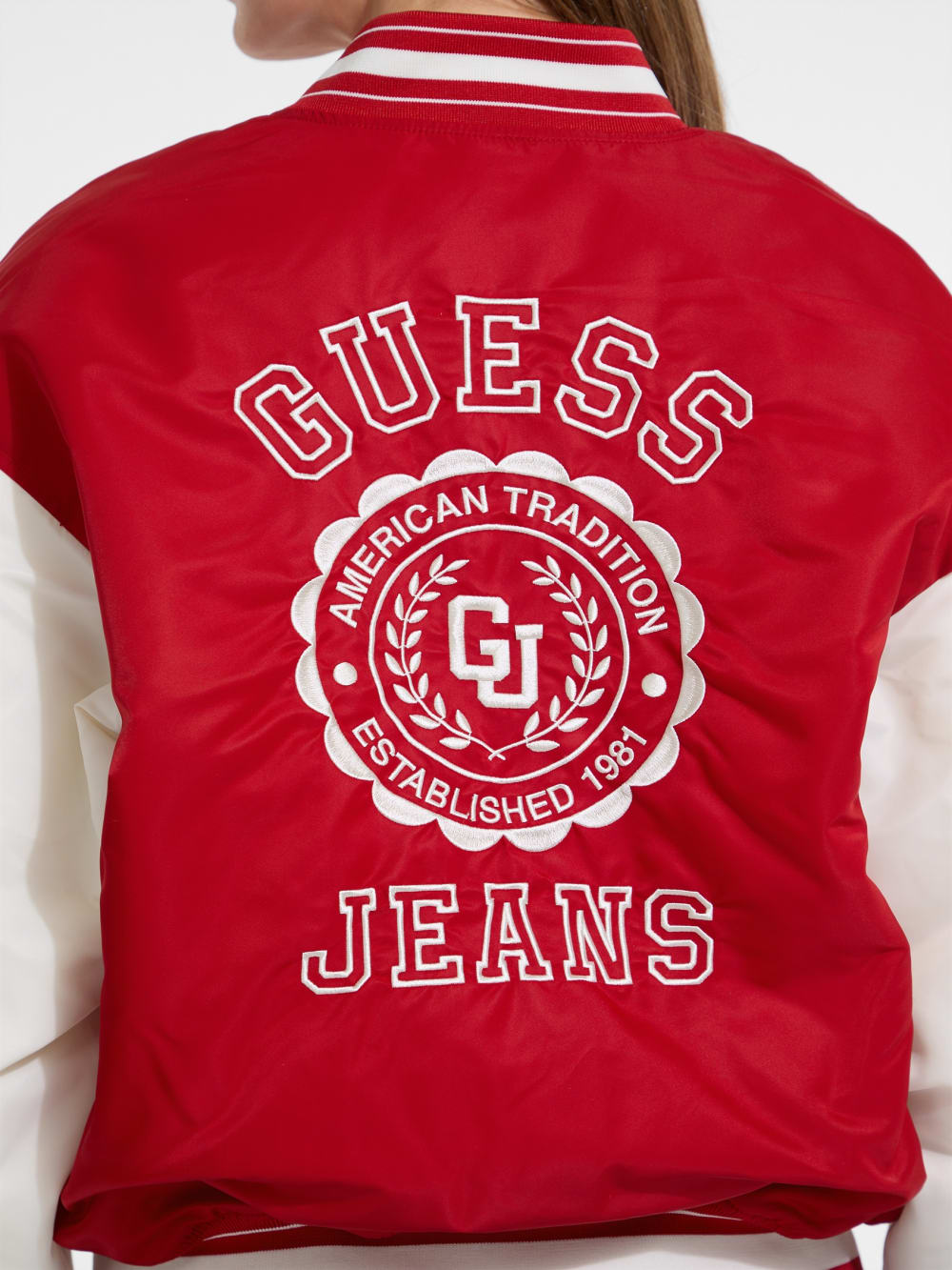 Embroidered Varsity Jacket - Guess