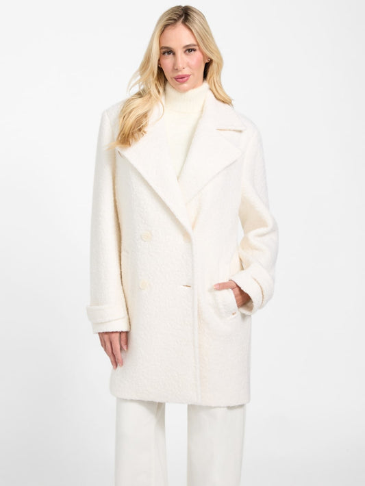 Eco Leona Wool-Blend Peacoat - Guess