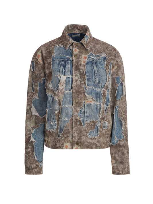 burnt denim jacket - Guess