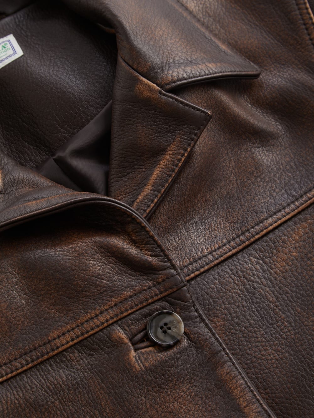 vintage leather jacket - Guess