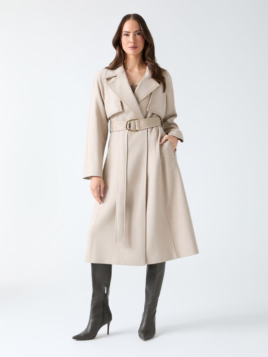 Natalie Longline Trench Coat - Guess
