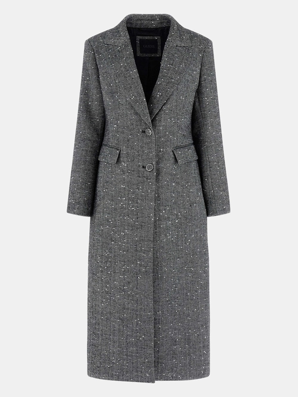 Stefania Sequin Herringbone Coat - Guess