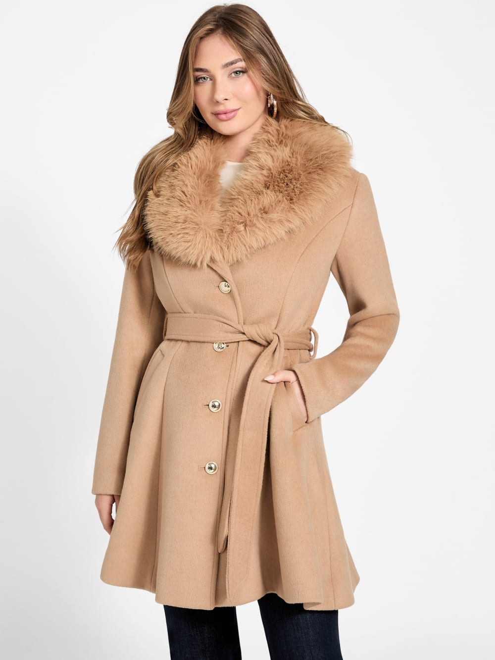 Eve Belted Coat - Guess
