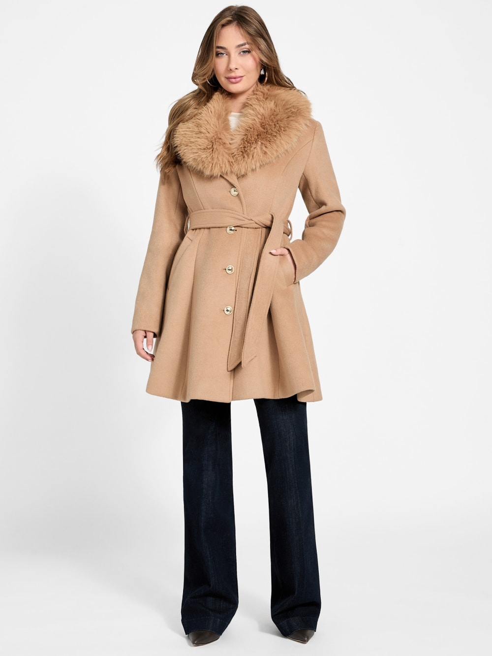 Eve Belted Coat - Guess