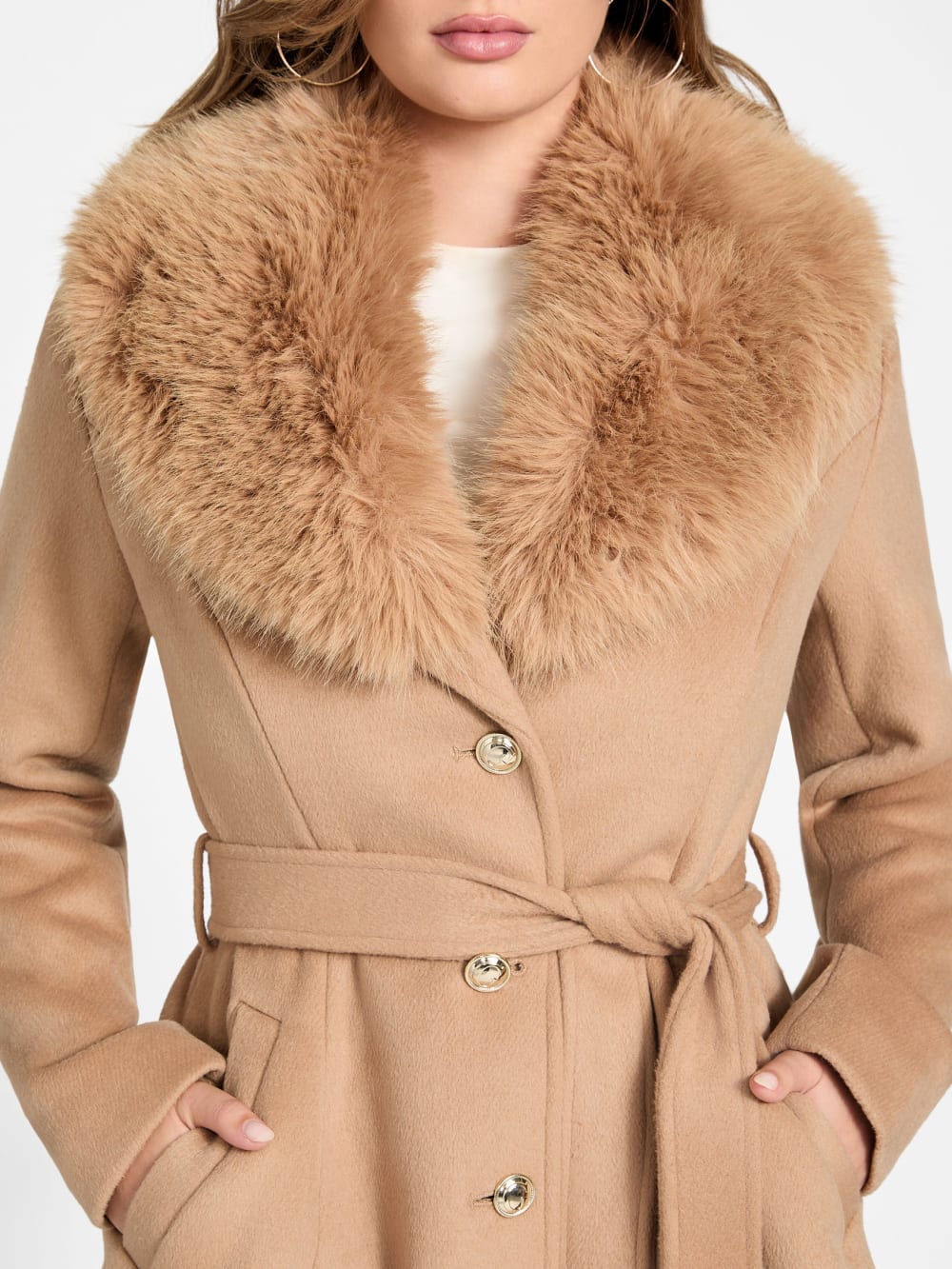 Eve Belted Coat - Guess