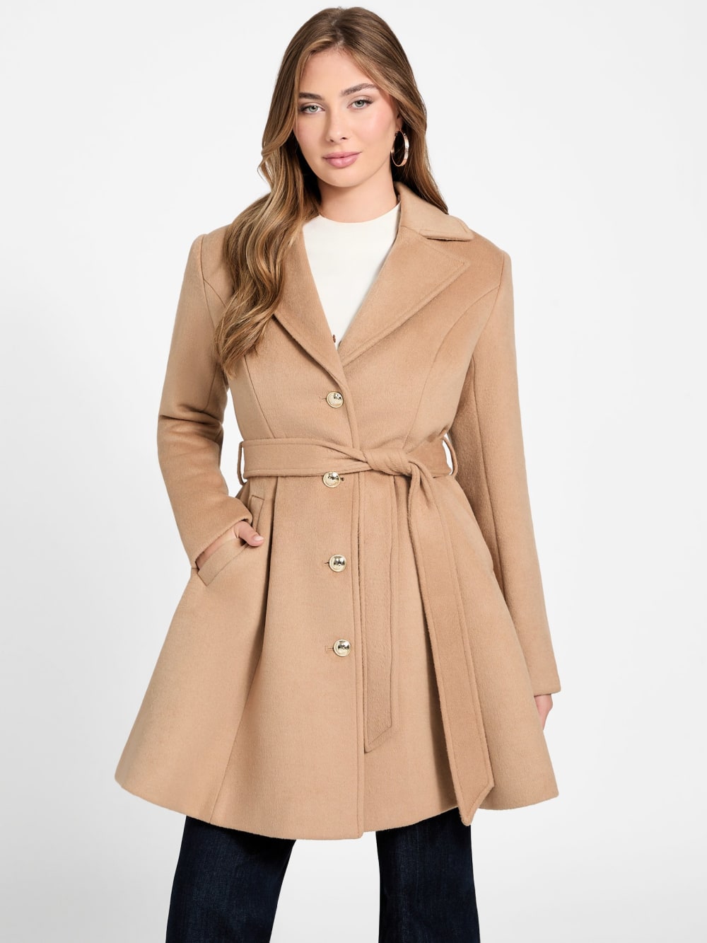 Eve Belted Coat - Guess
