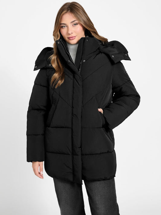 Eco Eleonor Hooded Puffer Jacket - Guess