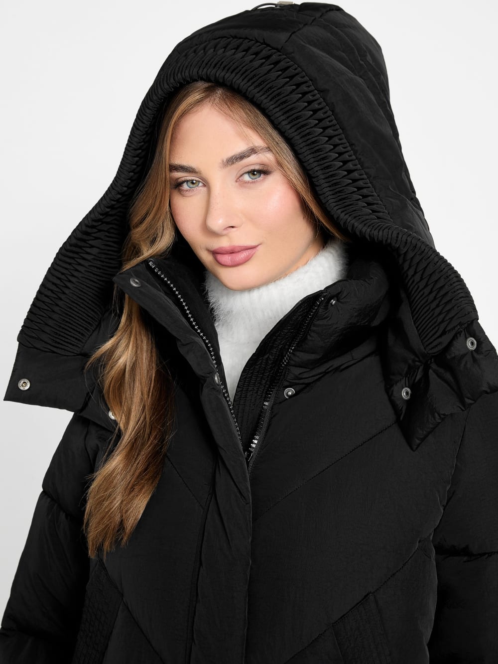 Eco Eleonor Hooded Puffer Jacket - Guess