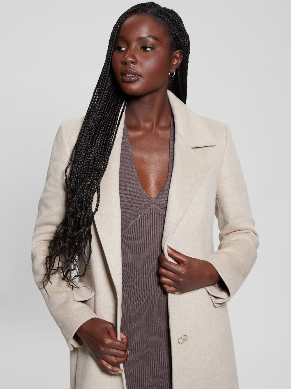 Eco Nancy Wool-Blend Coat - Guess