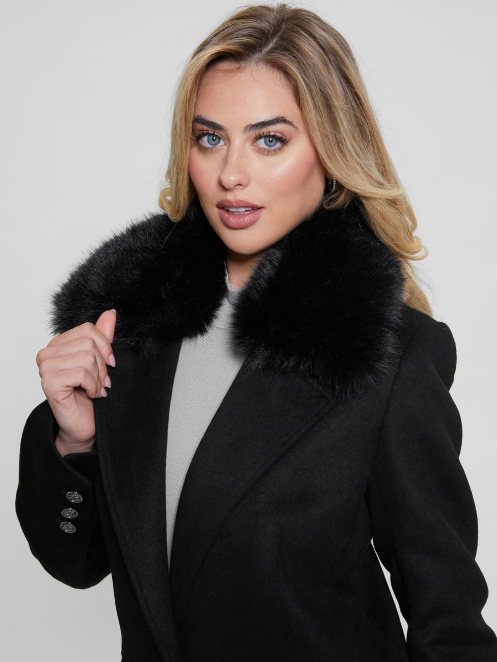 Eco Nancy Wool-Blend Coat - Guess
