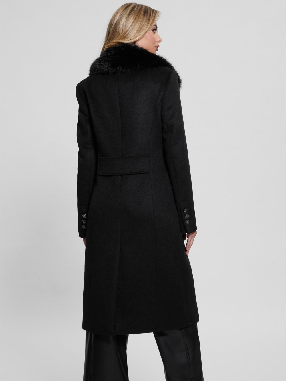 Eco Nancy Wool-Blend Coat - Guess