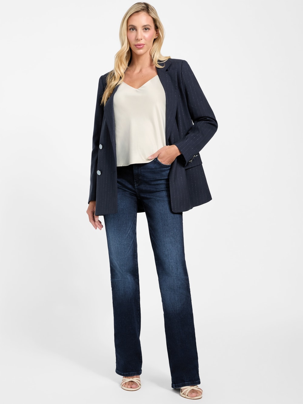 Eco Zanita Double-Breasted Blazer - Guess